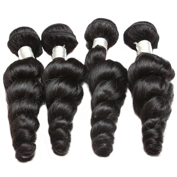 12a loose wave raw human hair 4bundles with natural color quality brazilian peruvian malaysian indian hair 12-30inch, Black
12a loose wave raw human hair 4bundles with natural color quality brazilian peruvian malaysian indian hair 12-30inch, Black
