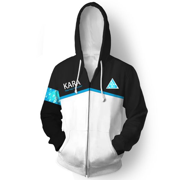 sweatshirts : become human connor rk800 men and women hoodies autumn winter 3d printing zipper hooded coat, Black
sweatshirts : become human connor rk800 men and women hoodies autumn winter 3d printing zipper hooded coat, Black