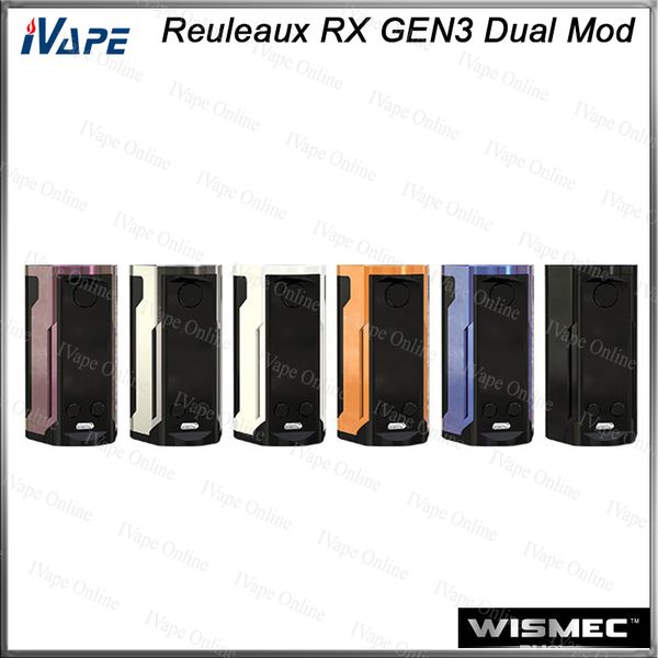WISMEC Рело RX GEN3 Dual TC Box MOD 230W с 1,3-дюймовый большой дисплей двойной защиты цепи микропрограммного Upradable 100% оригинал
WISMEC Рело RX GEN3 Dual TC Box MOD 230W с 1,3-дюймовый большой дисплей двойной защиты цепи микропрограммного Upradable 100% оригинал