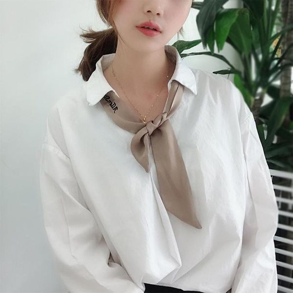 fashion women solid chiffon scarf letter print collar scarves casual decor gift 90*5cm
fashion women solid chiffon scarf letter print collar scarves casual decor gift 90*5cm