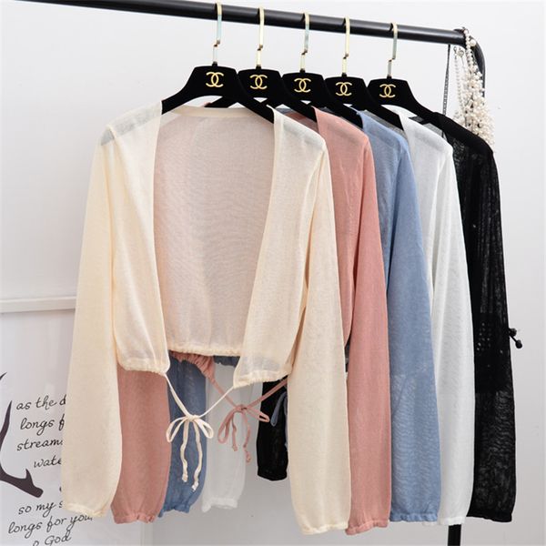 summer autumn women thin cardigans long sleeve ice silk knitted small shawl sweaters coat female elegant short cardigan sf1243, White;black
summer autumn women thin cardigans long sleeve ice silk knitted small shawl sweaters coat female elegant short cardigan sf1243, White;black