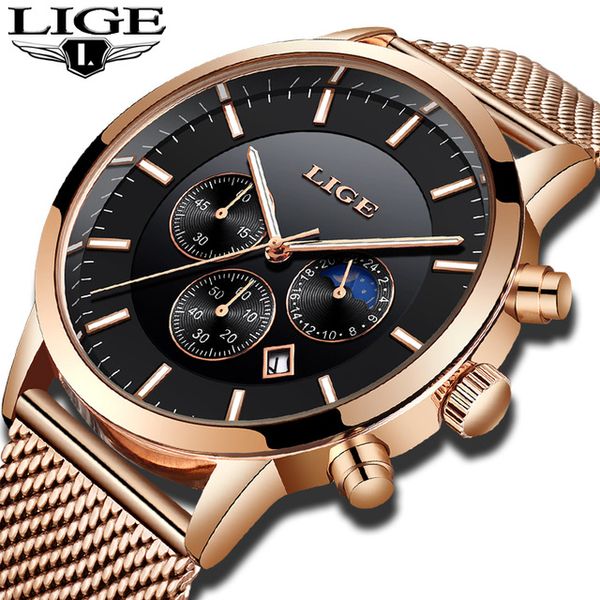 lige mens watches new men stainless steel mesh belt quartz watch mens casual fashion luminous waterproof watch, Slivery;brown
lige mens watches new men stainless steel mesh belt quartz watch mens casual fashion luminous waterproof watch, Slivery;brown