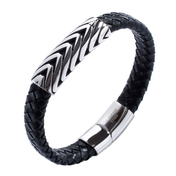 new stainless steel woven leather accessories bracelet simple buckle trend fashion bracelet leather popular pw793, Golden;silver
new stainless steel woven leather accessories bracelet simple buckle trend fashion bracelet leather popular pw793, Golden;silver