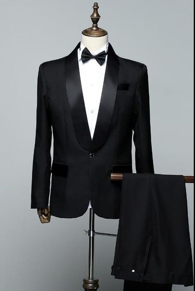 Custom Black Men Suits for Wedding Handsome Groom Tuxedos Shawl Lapel Slim Fit Male Suit Groomsmen Suit 2 Pieces Jacket+Pants Costume Party
Custom Black Men Suits for Wedding Handsome Groom Tuxedos Shawl Lapel Slim Fit Male Suit Groomsmen Suit 2 Pieces Jacket+Pants Costume Party