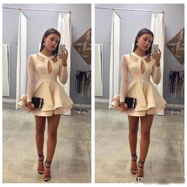 Mini Short A-Line Homecoming Dresses Custom Made Cheap Illusion Long Sleeves Cocktail Party Gowns Prom Dress
Mini Short A-Line Homecoming Dresses Custom Made Cheap Illusion Long Sleeves Cocktail Party Gowns Prom Dress