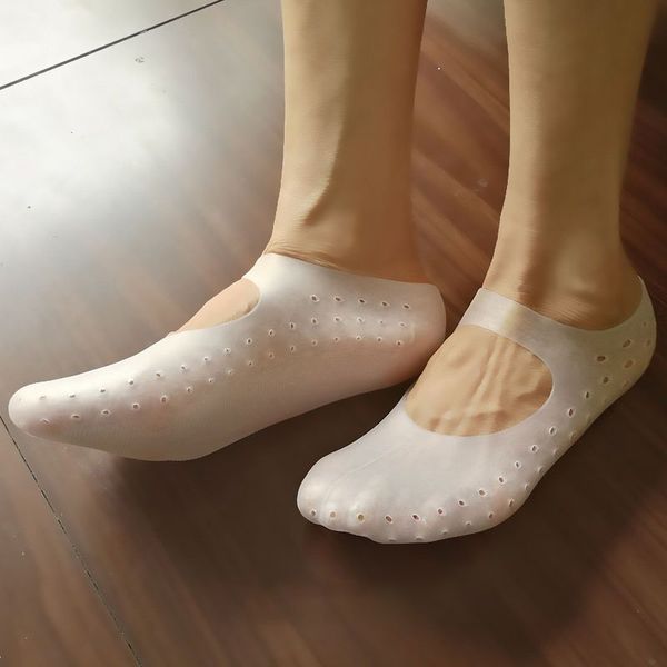 1 pair breathable foot sock full length silicone gel socks cracked plantar fasciitis foot care protection care tool, Black
1 pair breathable foot sock full length silicone gel socks cracked plantar fasciitis foot care protection care tool, Black