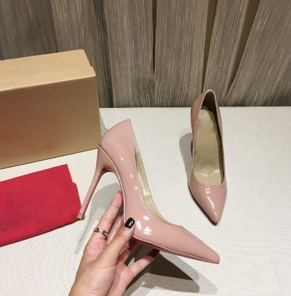 2018 new women's patent leather lining lambskin wedding dress high heels 8.5cm and 10.5cm two heights 10 colors, fast shipping
2018 new women's patent leather lining lambskin wedding dress high heels 8.5cm and 10.5cm two heights 10 colors, fast shipping