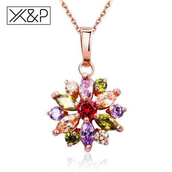 x&p fashion sell gold flower long necklaces pendants for women girl birthday cubic zircon necklace jewelry gift, Silver
x&p fashion sell gold flower long necklaces pendants for women girl birthday cubic zircon necklace jewelry gift, Silver