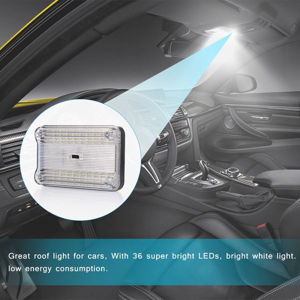 36 smd auto car bulbs dome led light ceiling interior rectangular - white ceiling lamp for 12v cars
36 smd auto car bulbs dome led light ceiling interior rectangular - white ceiling lamp for 12v cars