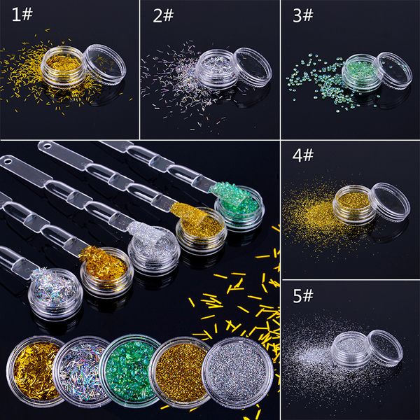 elecool 3d nail art glitter flash strip shinning strass caviar shimmer pigment decoration manicure glitter tslm2, Silver;gold
elecool 3d nail art glitter flash strip shinning strass caviar shimmer pigment decoration manicure glitter tslm2, Silver;gold