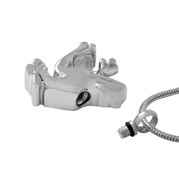 frog for ashes urn necklace stainless steel cremation memorial pendant keepsake waterproof with chain jewelry ijd9551, Silver
frog for ashes urn necklace stainless steel cremation memorial pendant keepsake waterproof with chain jewelry ijd9551, Silver