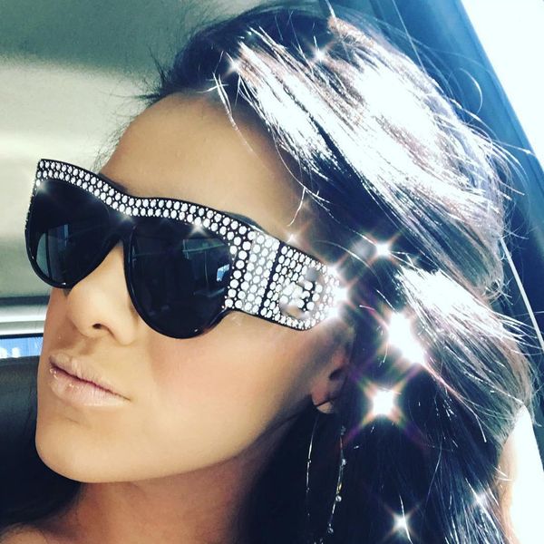 ccspace fashion rhinestone frame women square for female shades shiny glasses oversized sunglasses 45482 diamond jekci, Slivery;brown
ccspace fashion rhinestone frame women square for female shades shiny glasses oversized sunglasses 45482 diamond jekci, Slivery;brown