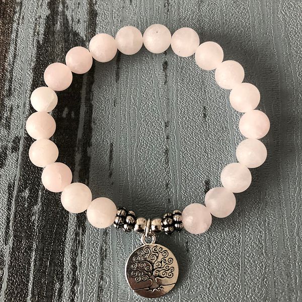 tree of life pendant bracelet matte pink stone mala wrists for women matte rose quartzs single wrap bracelet, Golden;silver
tree of life pendant bracelet matte pink stone mala wrists for women matte rose quartzs single wrap bracelet, Golden;silver