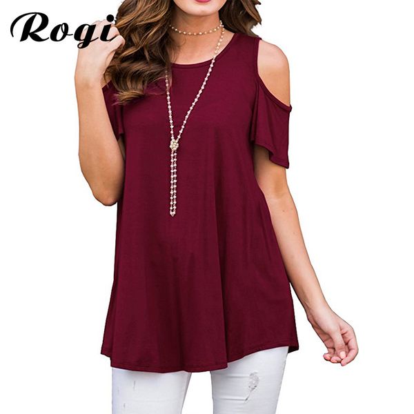 rogi womens blouses and casual short sleeve summer shirt women cold shoulder tee loose blouse blusa mujer xxxl, White
rogi womens blouses and casual short sleeve summer shirt women cold shoulder tee loose blouse blusa mujer xxxl, White