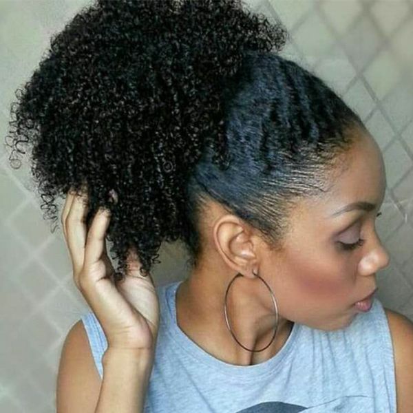 african american afro short high ponytail hair extension kinky curly wrap drawstring puff ponytail bun extension 120g ing, Black
african american afro short high ponytail hair extension kinky curly wrap drawstring puff ponytail bun extension 120g ing, Black