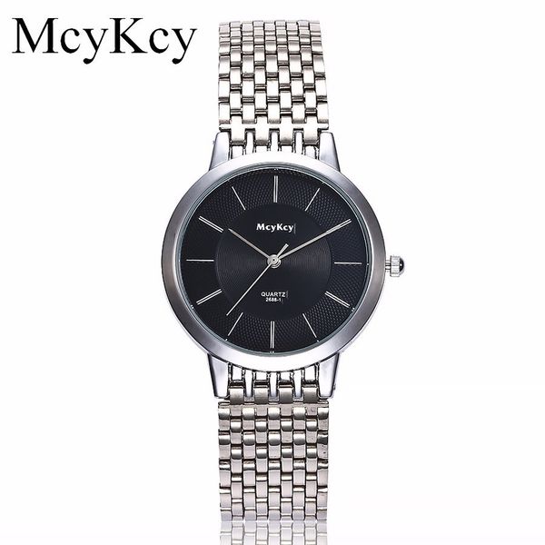 mcykcy lovers' watch couples business wristwatches full stainless steel quartz watch waterproof clock, Slivery;brown
mcykcy lovers' watch couples business wristwatches full stainless steel quartz watch waterproof clock, Slivery;brown