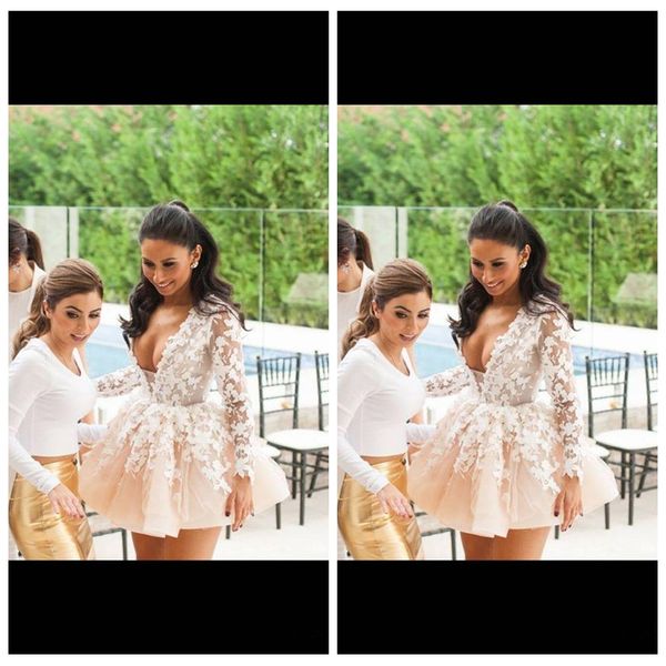 2021 v-neck lace appliques long sleeves short mini homecoming dresses zipper back custom prom party gowns sale, Blue;pink
2021 v-neck lace appliques long sleeves short mini homecoming dresses zipper back custom prom party gowns sale, Blue;pink