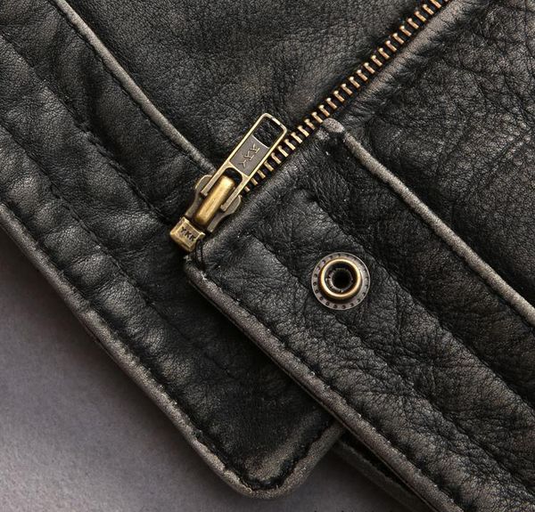 2018 marbobo classic leather jackets vintage retro jackets 100% genuine leather embroidery motorcycle leather jacket, Black
2018 marbobo classic leather jackets vintage retro jackets 100% genuine leather embroidery motorcycle leather jacket, Black