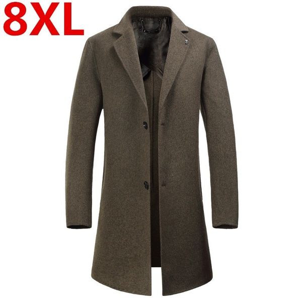 2018 plus size 8xl brand men's casual wool jacket winter thick warm knitted wool fashion slim lapel coat, Black
2018 plus size 8xl brand men's casual wool jacket winter thick warm knitted wool fashion slim lapel coat, Black