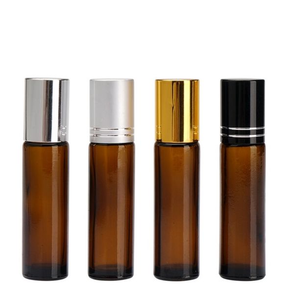 new brown 10ml roll on glass essential oil bottle perfume stainless steel roller ball fragrance bottle 572pcs f0029
new brown 10ml roll on glass essential oil bottle perfume stainless steel roller ball fragrance bottle 572pcs f0029