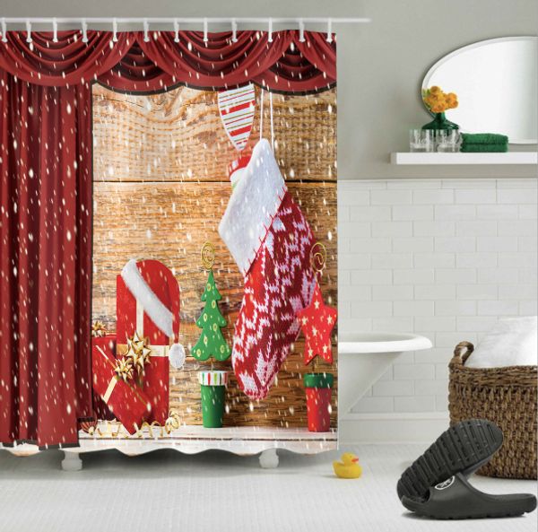 new style christmas hat pattern 3d print custom waterproof bathroom modern shower curtain polyester fabric bathroom curtain door mat sets
new style christmas hat pattern 3d print custom waterproof bathroom modern shower curtain polyester fabric bathroom curtain door mat sets
