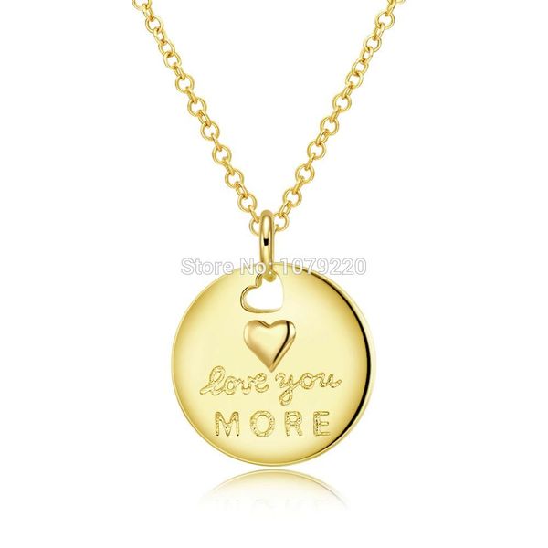 new round heart pattern love you more long necklace plated gold chain charm pendant jewelry necklace women girl christmas gift, Silver
new round heart pattern love you more long necklace plated gold chain charm pendant jewelry necklace women girl christmas gift, Silver