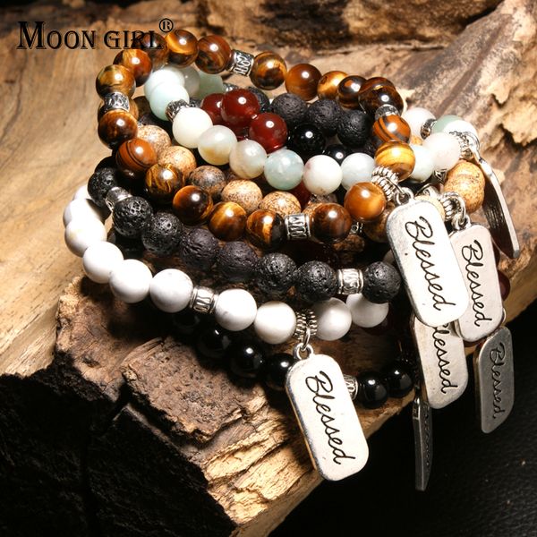 moon girl 8mm natural stone blessed stretchy bracelets for women fashion diffuser lava stone charms bracelet femme yoga jewelry, Black
moon girl 8mm natural stone blessed stretchy bracelets for women fashion diffuser lava stone charms bracelet femme yoga jewelry, Black