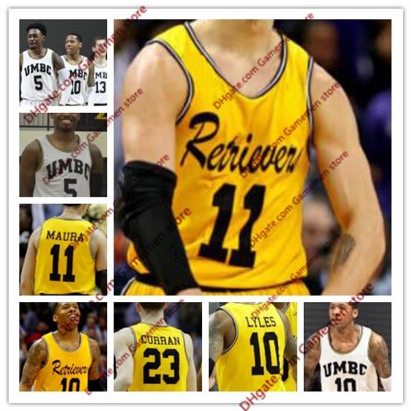 KJ Maura NCAA UMBC Retrievers David Park Jairus Lyles 13 Joe Sherburne 5 Jourdan Grant Horvath Gold white Stitched College Basketball Jersey
KJ Maura NCAA UMBC Retrievers David Park Jairus Lyles 13 Joe Sherburne 5 Jourdan Grant Horvath Gold white Stitched College Basketball Jersey