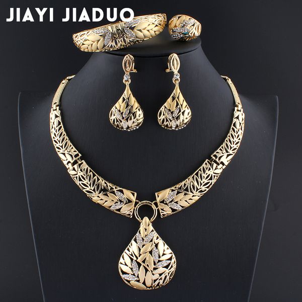 jiayijiaduo 2017 jewelry set gold color necklace leaf earring bracelet wedding decoration jewellery for womens jewelry, Slivery;golden
jiayijiaduo 2017 jewelry set gold color necklace leaf earring bracelet wedding decoration jewellery for womens jewelry, Slivery;golden