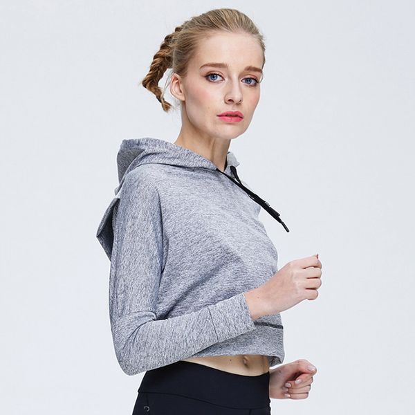 women's outdoor training fitness running yoga t-shirt long sleeved hooded sports jacket back cross quick drying yoga top, White;red
women's outdoor training fitness running yoga t-shirt long sleeved hooded sports jacket back cross quick drying yoga top, White;red