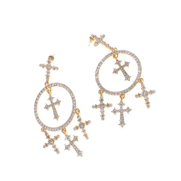 xy fancy fancy women fashion dangle earrings retro personality exaggerated alloy cross tassel long drop earring, Silver
xy fancy fancy women fashion dangle earrings retro personality exaggerated alloy cross tassel long drop earring, Silver