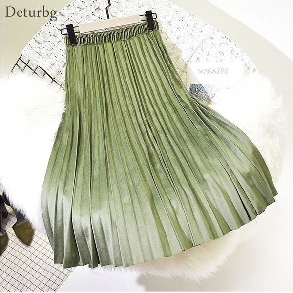 deturbg women's fashion pleated velvet skirt ladies casual elastic high waist pleuche midi skirts saias 2018 autumn winter sk221, Black
deturbg women's fashion pleated velvet skirt ladies casual elastic high waist pleuche midi skirts saias 2018 autumn winter sk221, Black