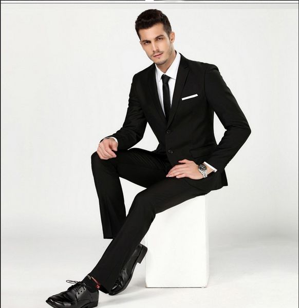 2018 black men wedding suits custom made formal business groomsmen men blazers jacket slim fit groom tuxedos prom wear 2 pieces, Black;gray
2018 black men wedding suits custom made formal business groomsmen men blazers jacket slim fit groom tuxedos prom wear 2 pieces, Black;gray