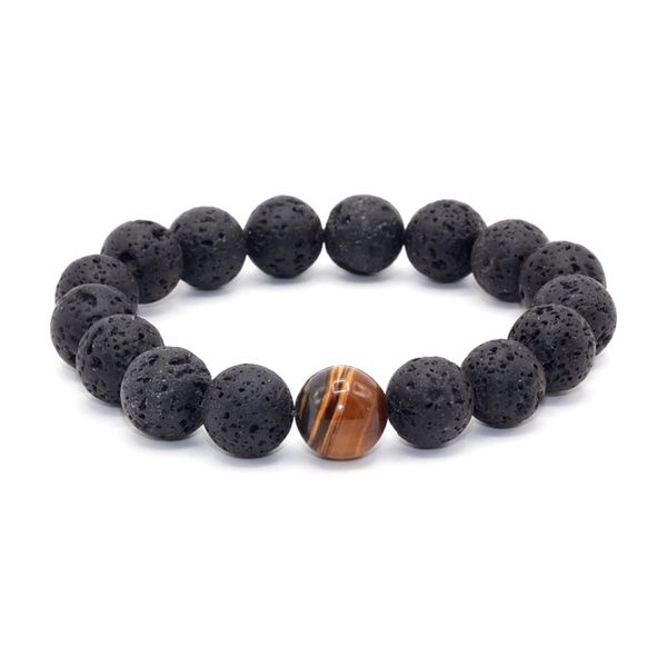 2017 new wholesale black volcanic lava stone tiger eye 12mm beaded bracelet for men fashion personality jewelry
2017 new wholesale black volcanic lava stone tiger eye 12mm beaded bracelet for men fashion personality jewelry