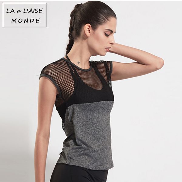 mesh breathable sport shirt women patchwork yoga shirt fitness clothing quick drying t shirts running tank tee femme, White;red
mesh breathable sport shirt women patchwork yoga shirt fitness clothing quick drying t shirts running tank tee femme, White;red