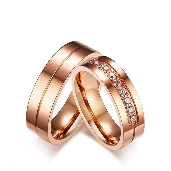 rose gold color fashion simple lover's gemstone zircon ring stainless steel rings jewelry gift for girls boys j054, Silver
rose gold color fashion simple lover's gemstone zircon ring stainless steel rings jewelry gift for girls boys j054, Silver