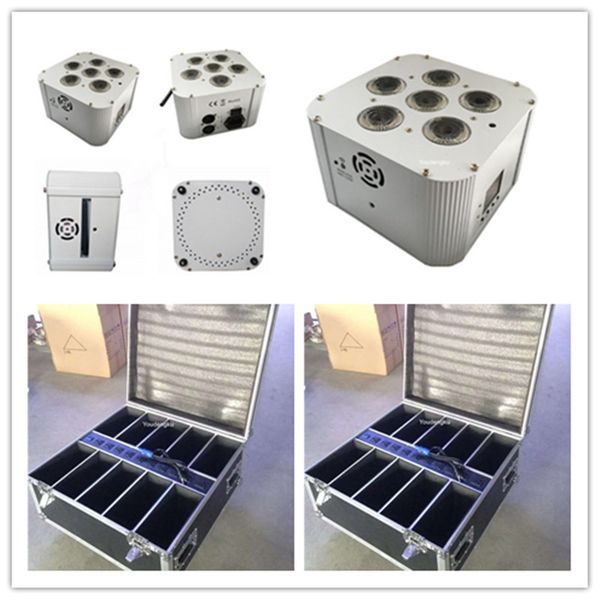 10 pieces with charging case 6x18w rgbwa uv led flat par light led battery powered par wireless led uplighting
10 pieces with charging case 6x18w rgbwa uv led flat par light led battery powered par wireless led uplighting