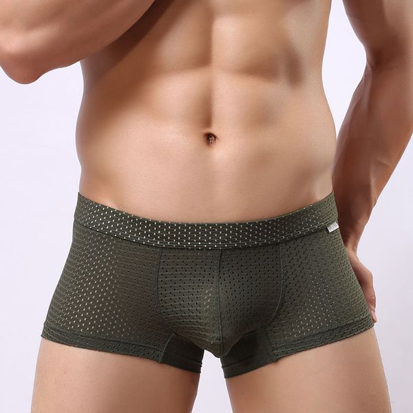 men mesh underwear low waist slim boxer shorts elasticity cueca gay sleepwear underpants breathable panties wholesale ing, Black;white
men mesh underwear low waist slim boxer shorts elasticity cueca gay sleepwear underpants breathable panties wholesale ing, Black;white