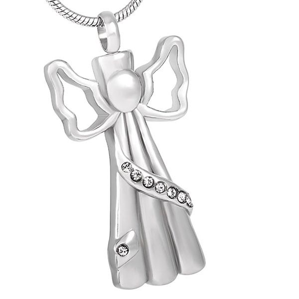 ijd8200 angel lady memorial necklace stainless steel cremation urn pendant necklace funeral casket ash urn for women necklace jewelry, Silver
ijd8200 angel lady memorial necklace stainless steel cremation urn pendant necklace funeral casket ash urn for women necklace jewelry, Silver