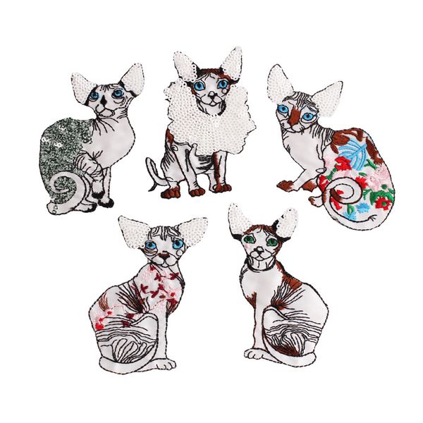 5pcs/set 3d embroidery patch for kids cloth lovely sequin cat patches diy decoration applique badges stickers, Black
5pcs/set 3d embroidery patch for kids cloth lovely sequin cat patches diy decoration applique badges stickers, Black