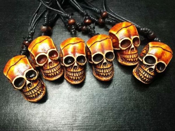 yqtdmy 12 pcs cool men styles faux carved horror devil skull pendant necklace halloween skull amulet gift, Silver
yqtdmy 12 pcs cool men styles faux carved horror devil skull pendant necklace halloween skull amulet gift, Silver