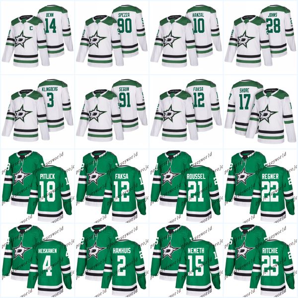 Dallas Stars 2017-2018 Season Jersey 14 Jamie Benn 91 Tyler Seguin 22 Brent Regner 90 Jason Spezza 3 John Klingberg Ice Hockey Jersey
Dallas Stars 2017-2018 Season Jersey 14 Jamie Benn 91 Tyler Seguin 22 Brent Regner 90 Jason Spezza 3 John Klingberg Ice Hockey Jersey