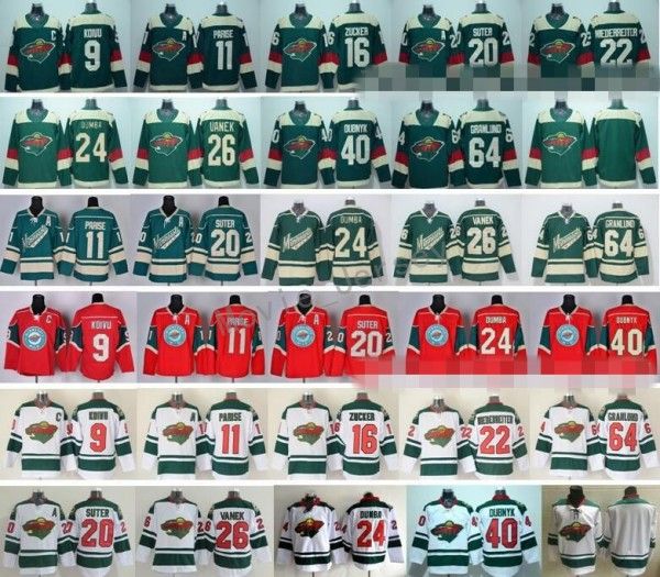 Minnesota Wild Stadium Series Ice Hockey Jerseys 9 Mikko Koivu 11 Zach Parise 16 Jason Zucker 22 Nino Niederreiter 40 Devan Dubnyk 64 Mikael
Minnesota Wild Stadium Series Ice Hockey Jerseys 9 Mikko Koivu 11 Zach Parise 16 Jason Zucker 22 Nino Niederreiter 40 Devan Dubnyk 64 Mikael