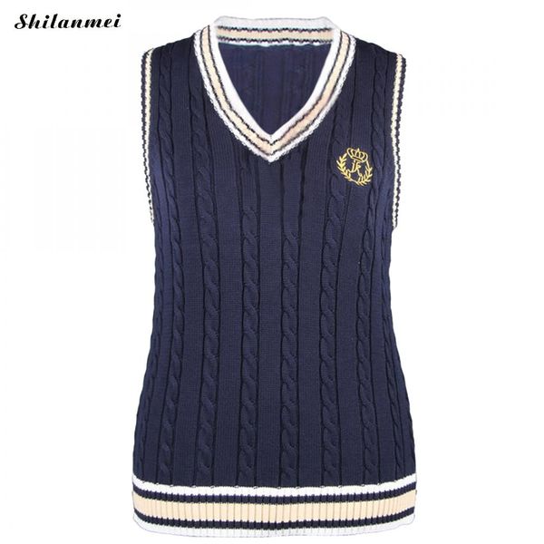 plus size 5xl women vest knitted embroidery sweater v-neck sleeveless 2017 korean japanese school uniform sweater women knitwear, White;black
plus size 5xl women vest knitted embroidery sweater v-neck sleeveless 2017 korean japanese school uniform sweater women knitwear, White;black