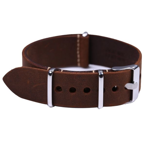 1pc genuine leather nato watch strap&band 20mm 22mm 24mm with stainless steel buckle men's watch cover, Black;brown
1pc genuine leather nato watch strap&band 20mm 22mm 24mm with stainless steel buckle men's watch cover, Black;brown