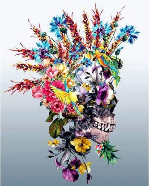 full square/round drill 5d diy diamond painting "skull and flower" embroidery cross stitch mosaic home decor art experience toys g
full square/round drill 5d diy diamond painting "skull and flower" embroidery cross stitch mosaic home decor art experience toys g