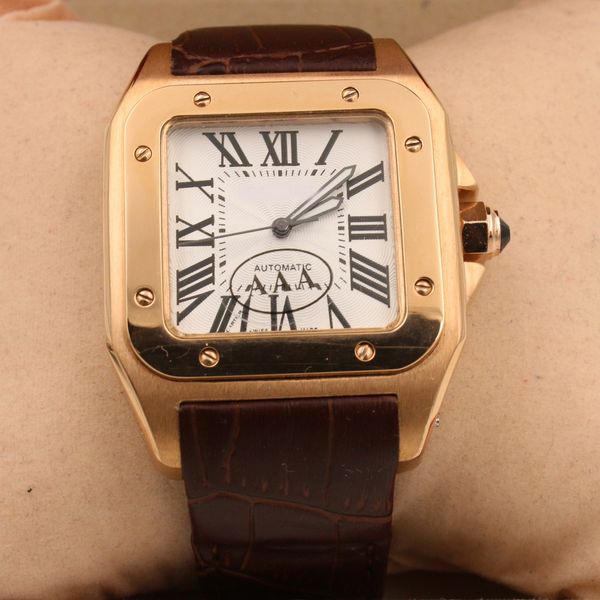 watch men 40mm sants automatic mechanical movement of stainless steel sweeping movement watches watch 80, Slivery;brown
watch men 40mm sants automatic mechanical movement of stainless steel sweeping movement watches watch 80, Slivery;brown