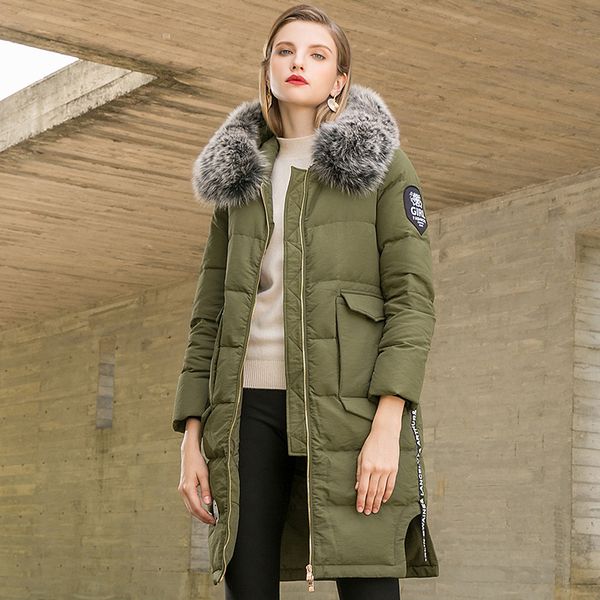2018, new fashions, fashionable hat, big hair collar, down jacket, long white duck down, Black
2018, new fashions, fashionable hat, big hair collar, down jacket, long white duck down, Black