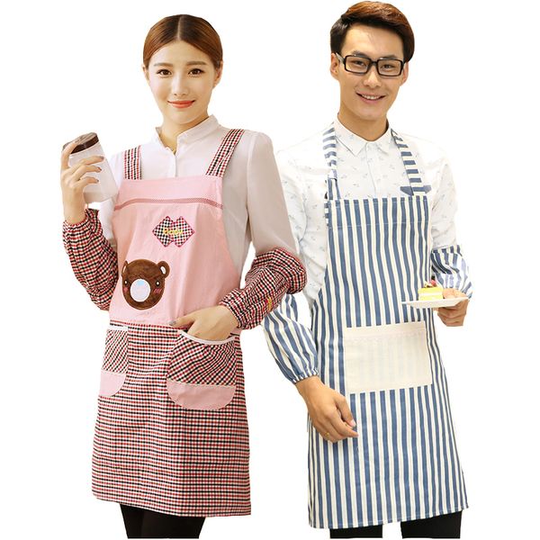 korean fashion lovely cotton kitchen aprons with sleeves household working wear oil overalls
korean fashion lovely cotton kitchen aprons with sleeves household working wear oil overalls