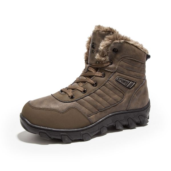 brand autumn winter warm fur men comfortable working shoes high snow boots genuine leather sneakers, Black
brand autumn winter warm fur men comfortable working shoes high snow boots genuine leather sneakers, Black